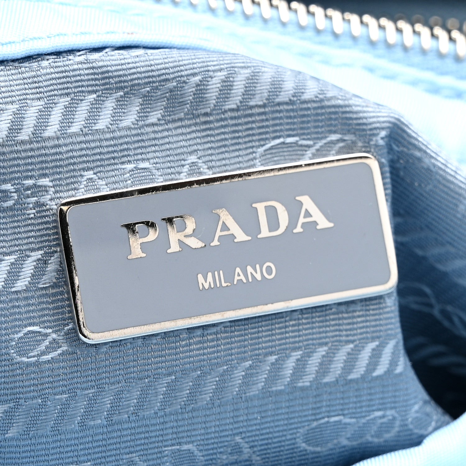 Prada Re-Nylon Quilted Padded Flap Shoulder Bag Celeste 6 of 20