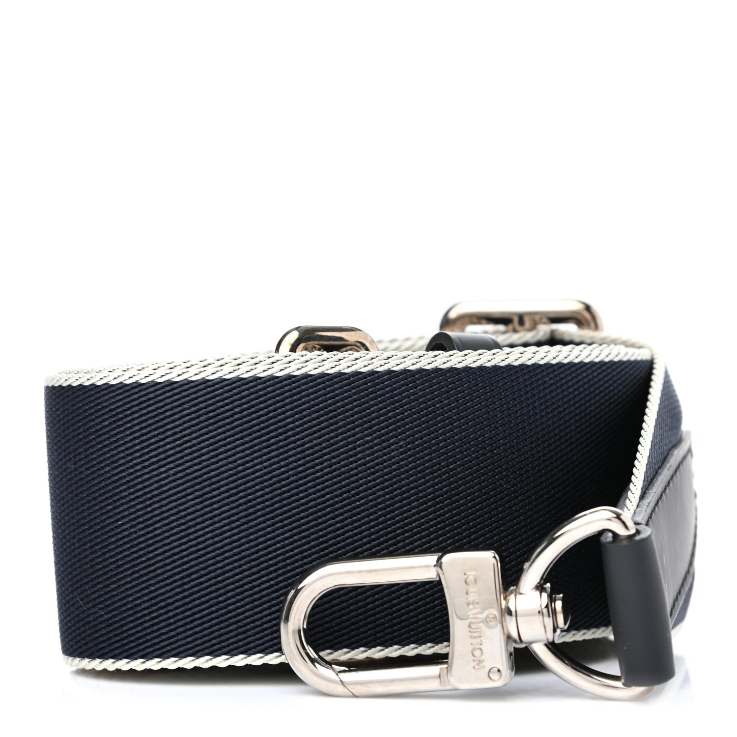 Louis Vuitton Canvas Adjustable Shoulder Strap Navy White 1 of 3