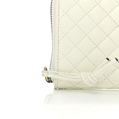 Gucci Calfskin Web Trapuntata GG Zip Around Wallet Off White 8 of 9