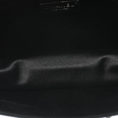 Chanel Satin Diamante Evening Clutch Bag Black 5 of 7