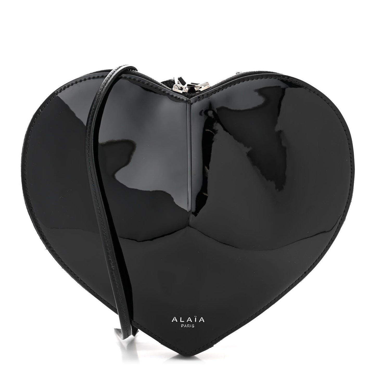 Patent Calfskin Le Coeur Bag Black