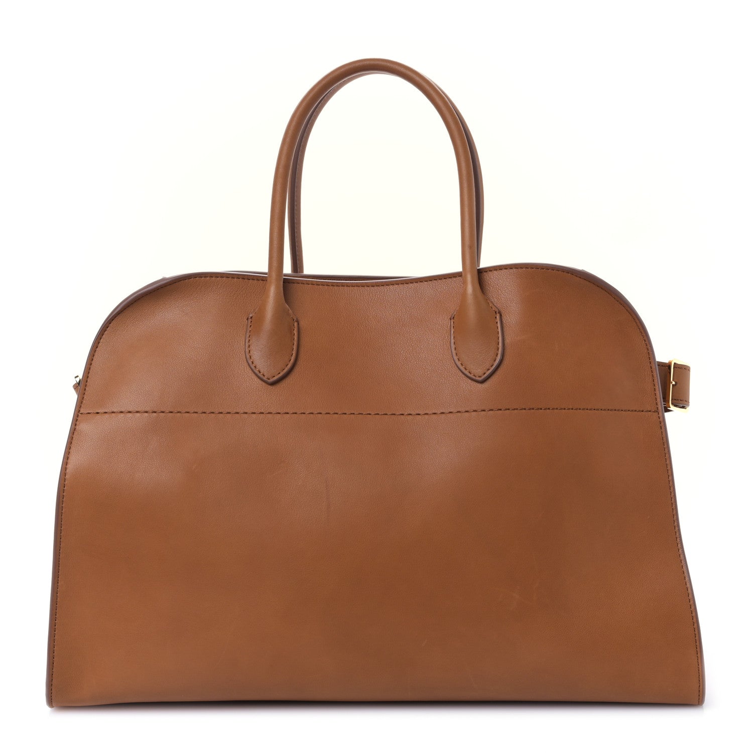 The Row Polished Saddle Calfskin Soft Margaux 15 Cuir 1 of 8
