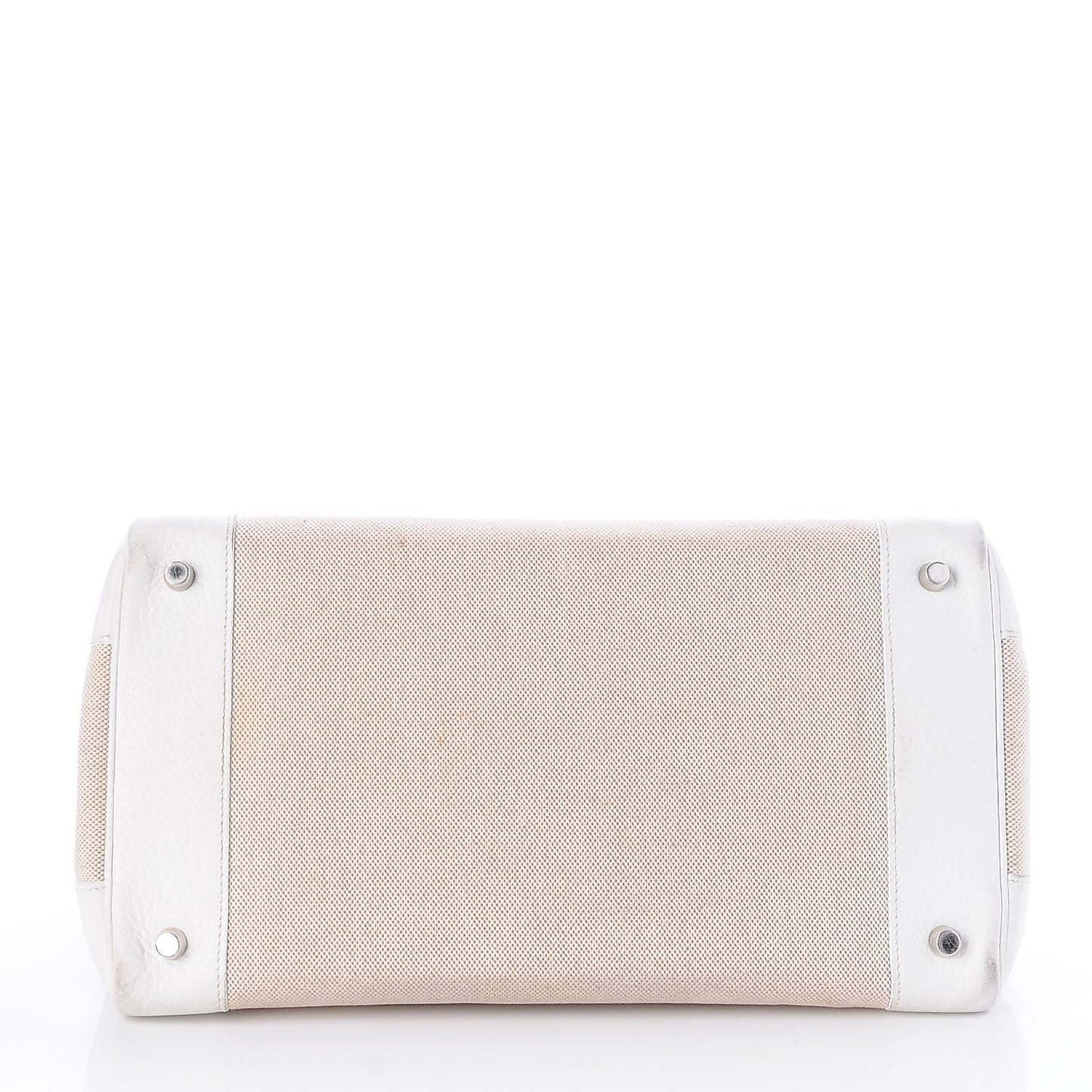 Toile Taurillon Clemence Birkin 35 White