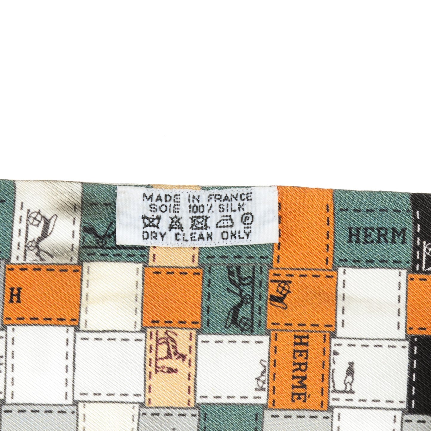 Silk Bolduc Au Carre Twilly Gris Caramel Blanc