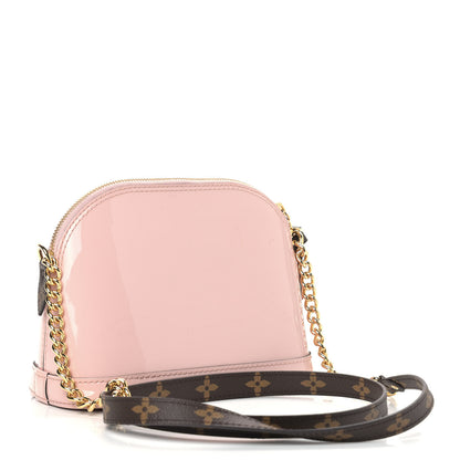 Louis Vuitton Vernis Monogram Alma Mini Rose Ballerine 3 of 9