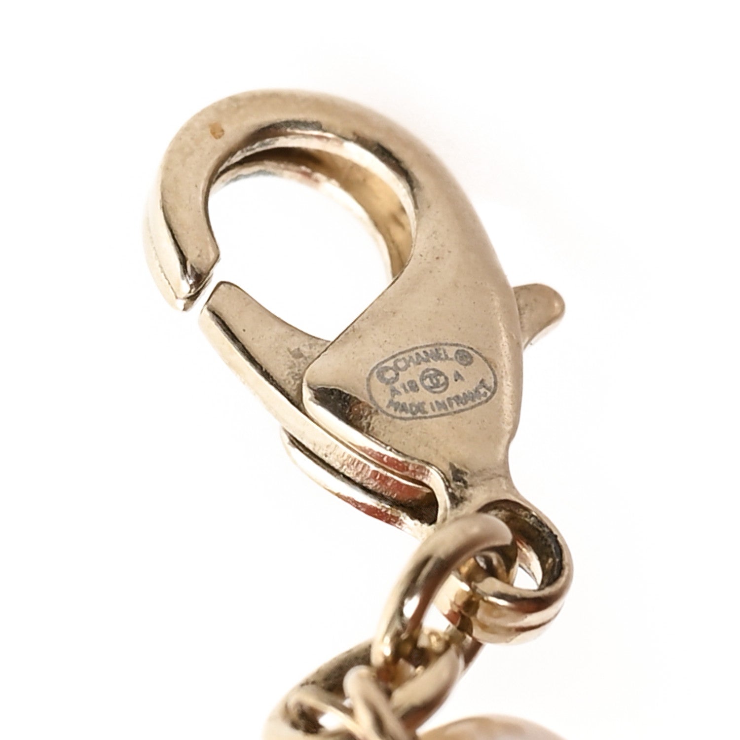 Chanel Pearl CC Double Strand Choker Necklace Gold Pearly White 4 of 4