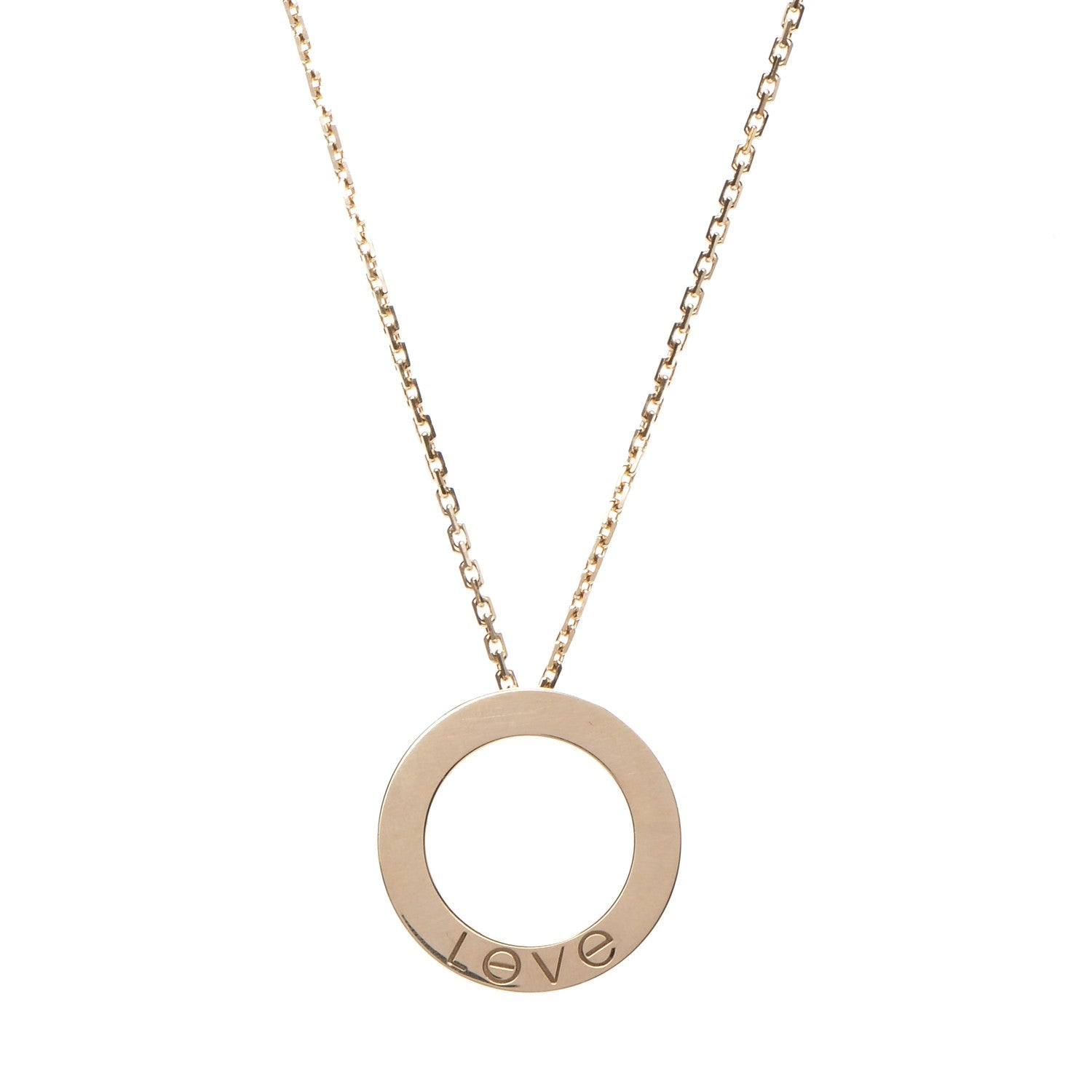 Cartier 18K Yellow Gold LOVE Pendant Necklace 1 of 8