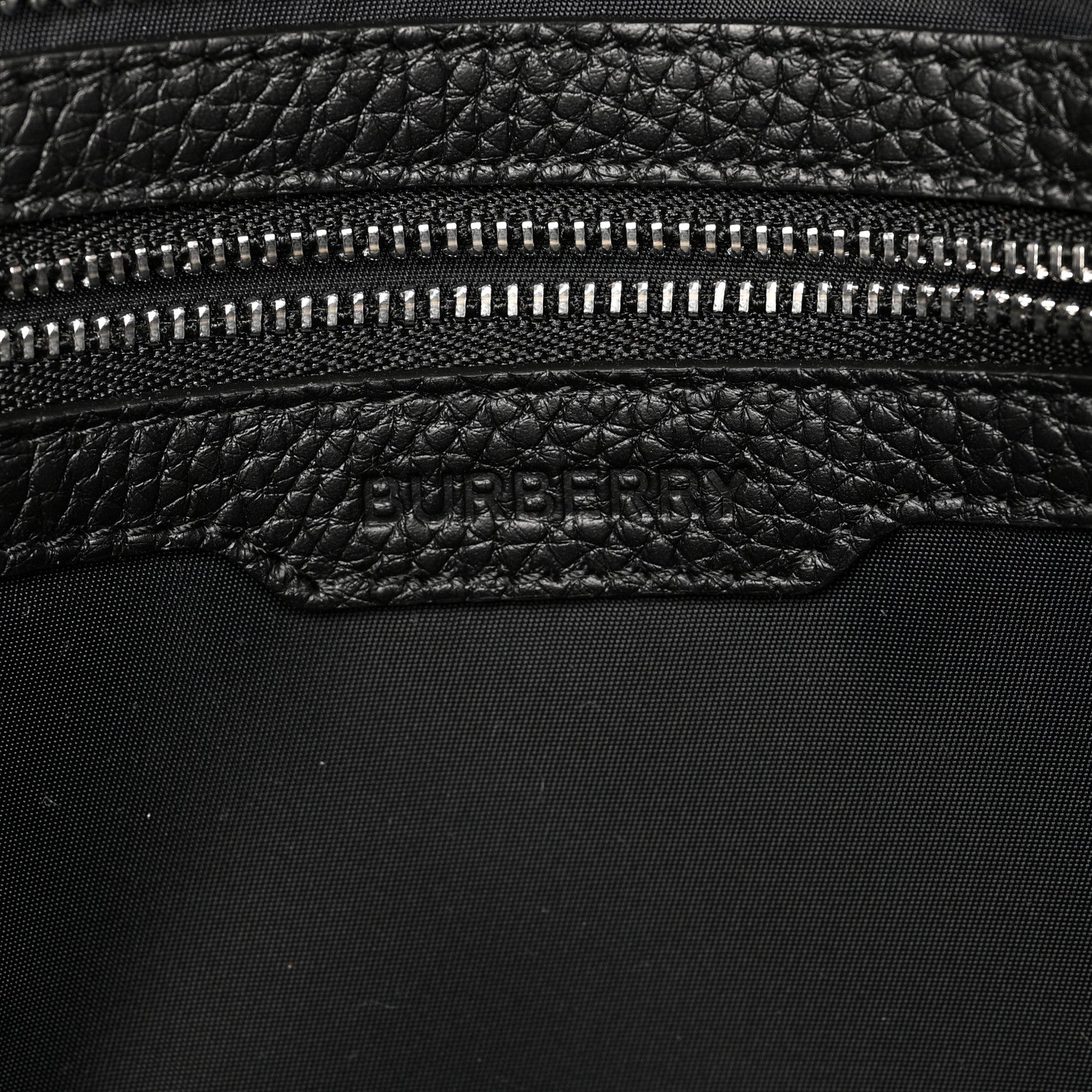 Burberry Calfskin Logo Embossed Medium Ardwell Tote Black 6 of 10