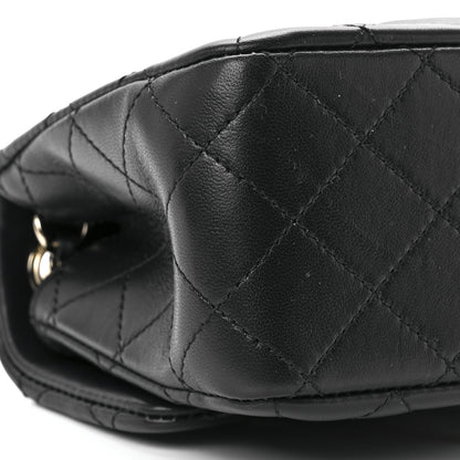Chanel Lambskin Quilted Enamel Mini Pearl Crush Flap Black 10 of 12