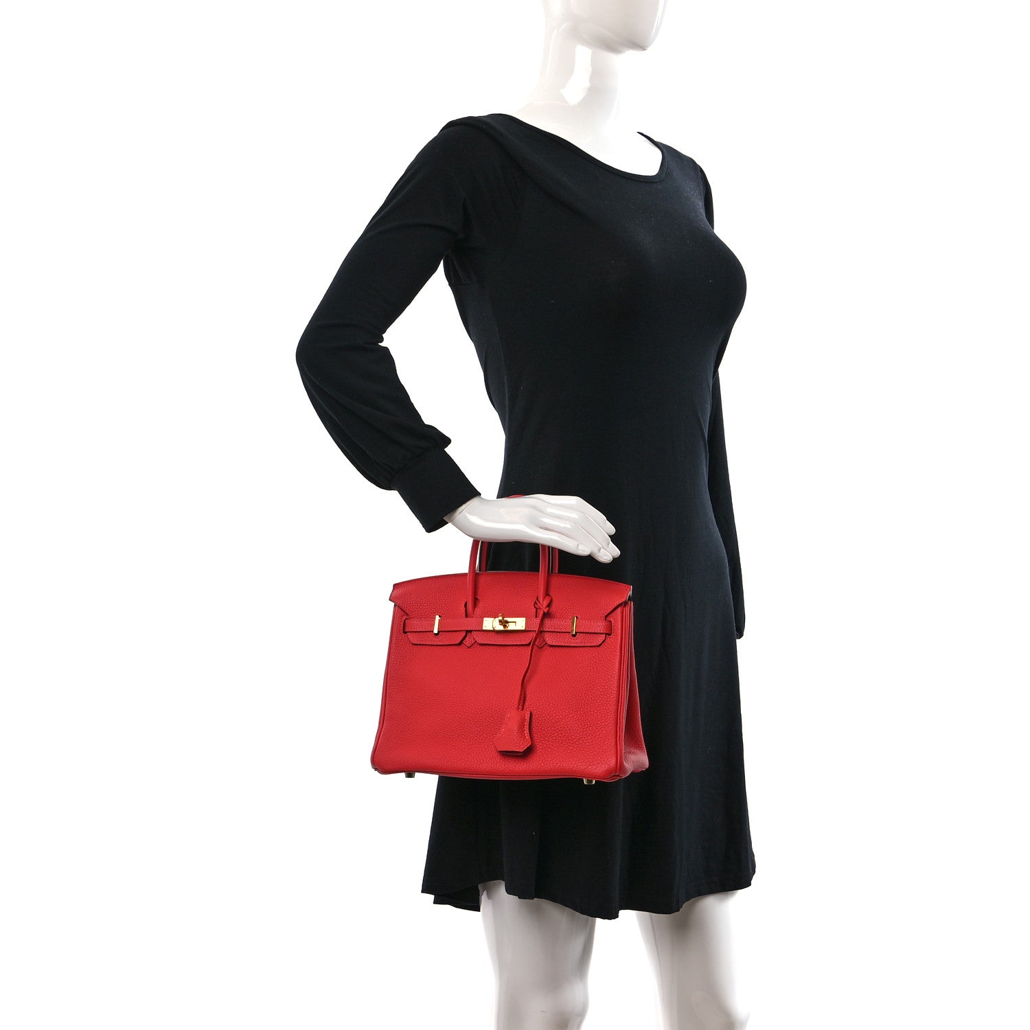 Hermes Togo Birkin 25 Rouge Casaque 2 of 13