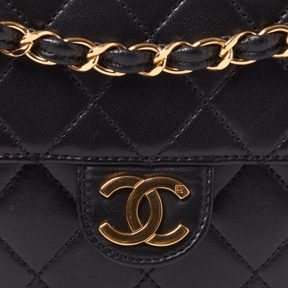 Chanel Lambskin Quilted Small Single Flap Black 7 of 10