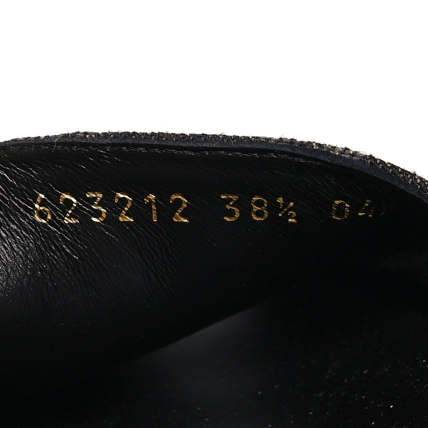 Jacquard Black Denim GG Monogram Angelina Platform 55mm Slide Sandals 38.5 Black Ivory