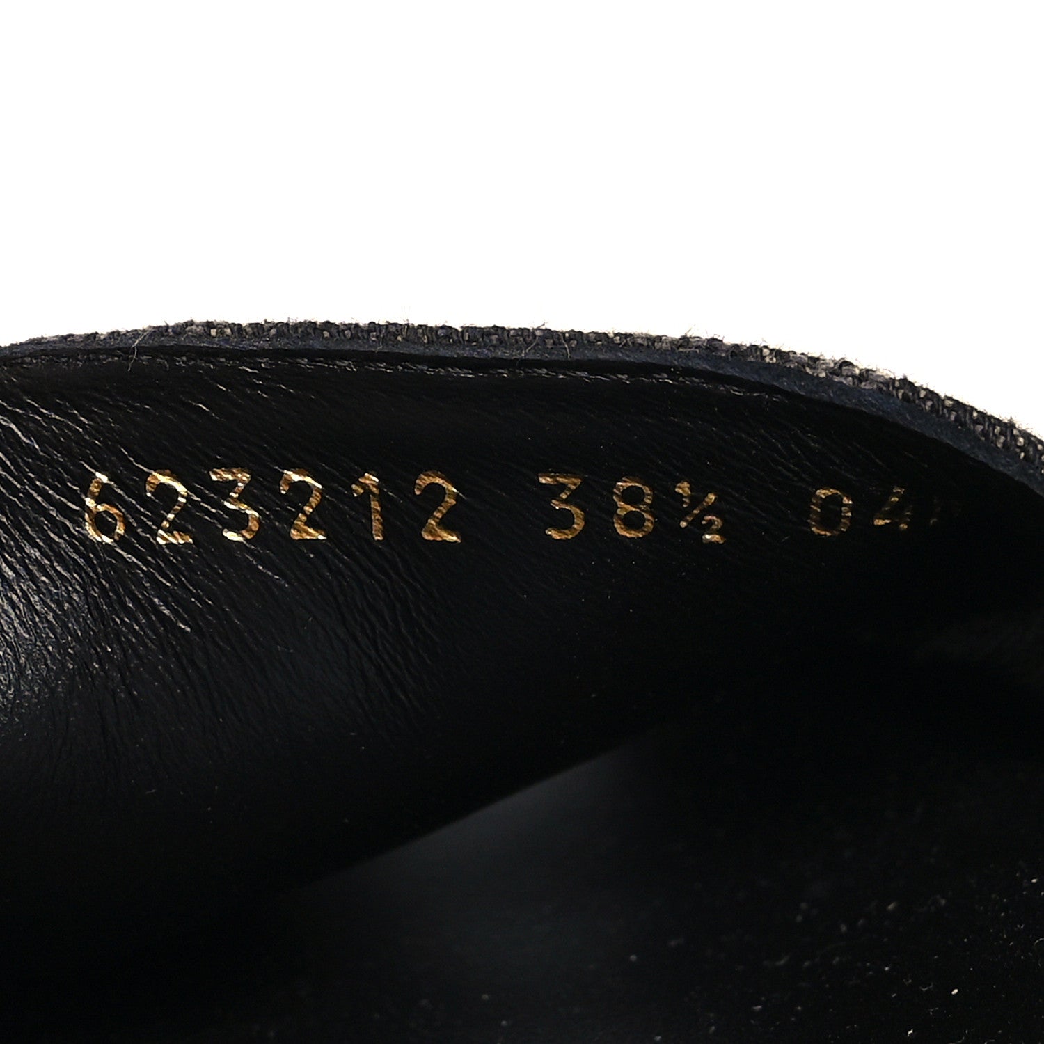 Gucci Jacquard Black Denim GG Monogram Angelina Platform 55mm Slide Sandals 38.5 Black Ivory 6 of 8