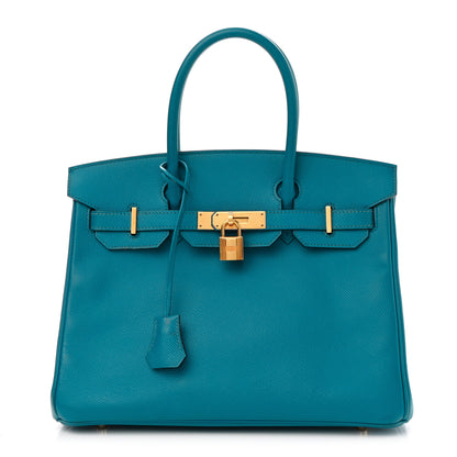 Hermes Epsom Birkin 30 Bleu Izmir 1 of 9