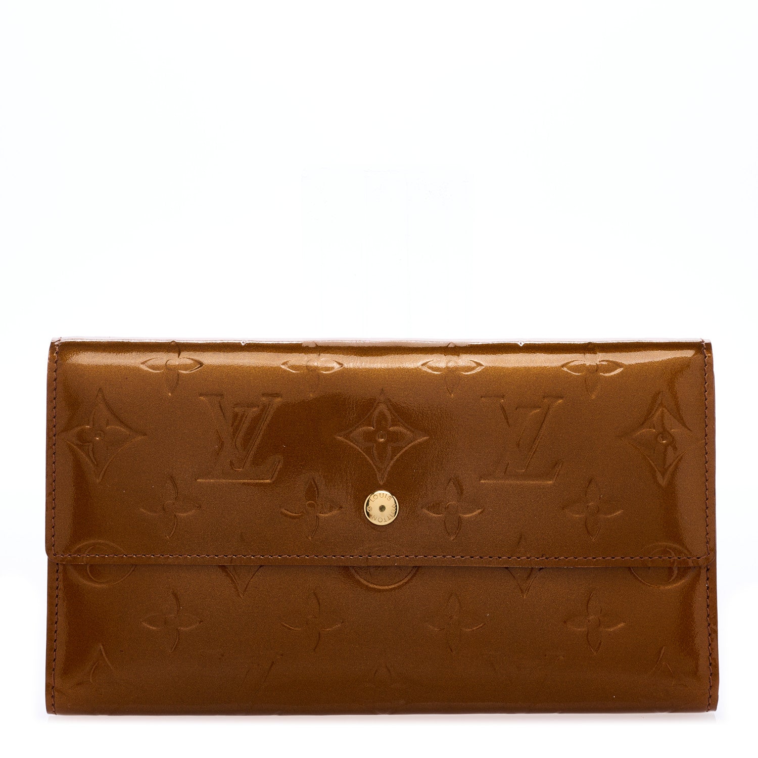 Louis Vuitton Vernis Sarah Wallet Bronze 1 of 8