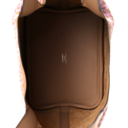 Hermes Swift Lucky Daisy Picotin Lock 18 PM Chai Rose White 4 of 10