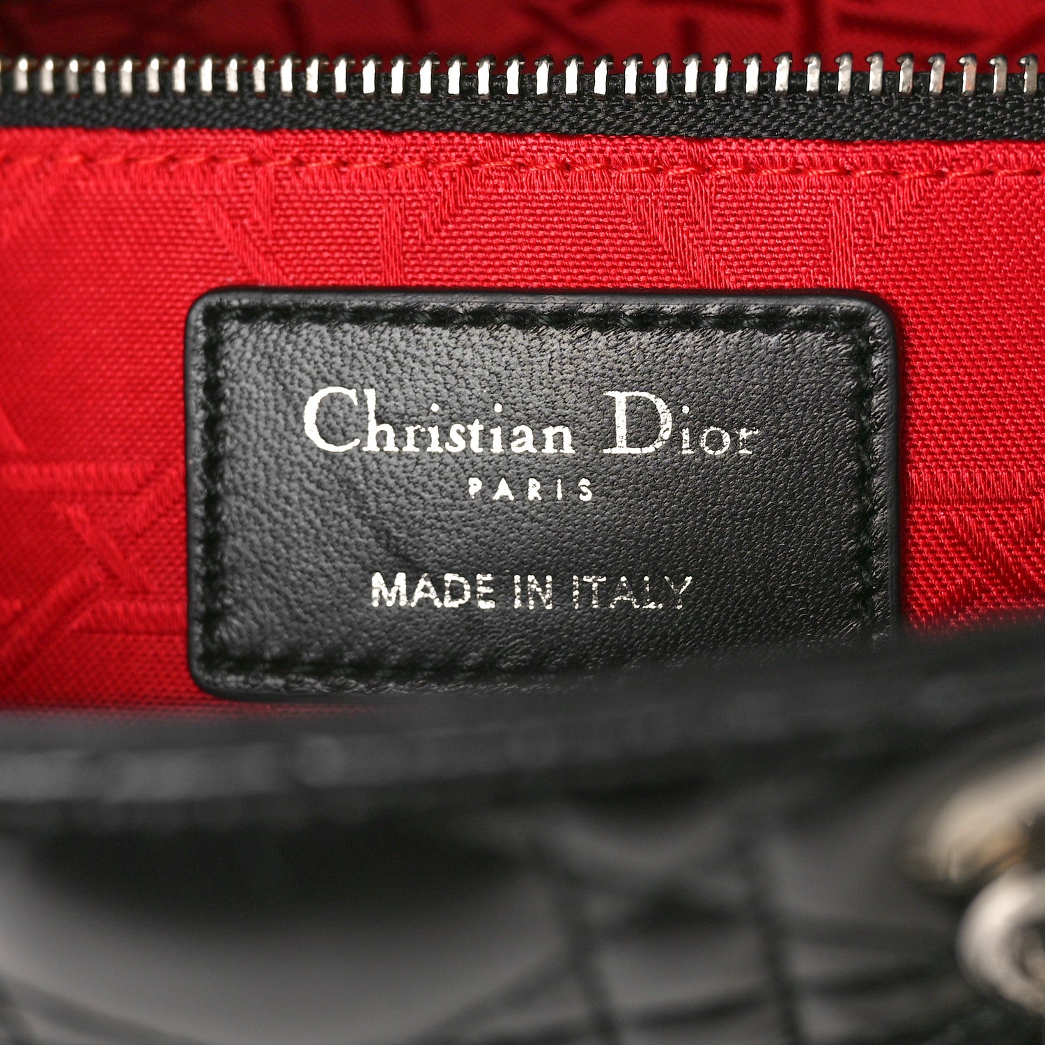 Christian Dior Lambskin Cannage Small Lucky Badges My Lady Dior Black 6 of 11