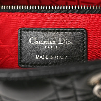 Christian Dior Lambskin Cannage Small Lucky Badges My Lady Dior Black 6 of 11