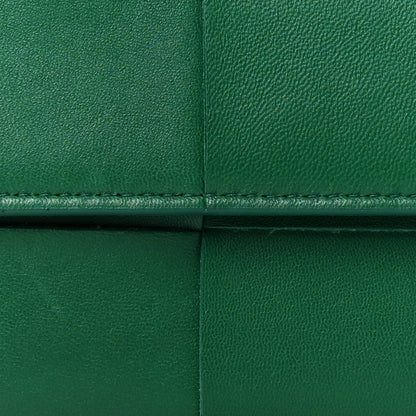 Bottega Veneta Lambskin Maxi Intreccio Cassette Flap Wallet Raintree 9 of 11