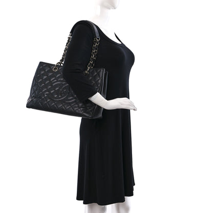Chanel Caviar Quilted Grand Shopping Tote GST Black 2 of 9