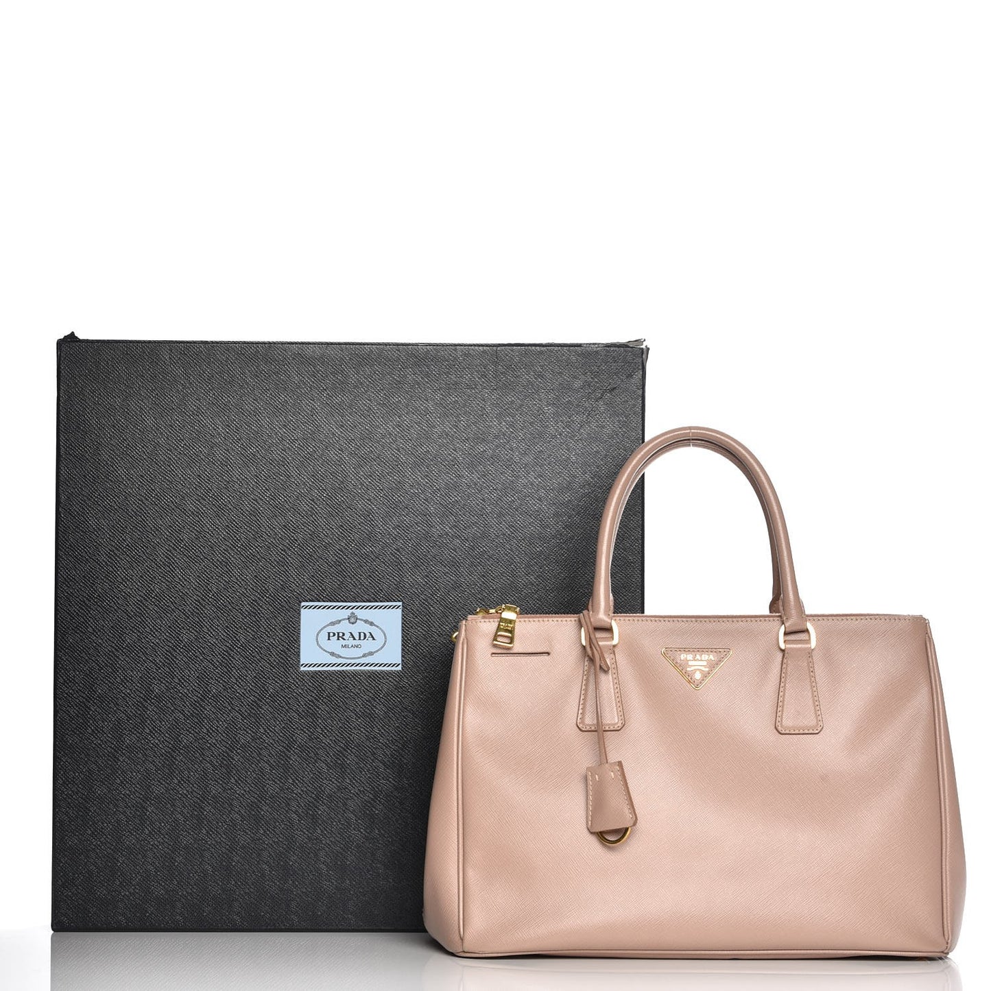 Saffiano Medium Galleria Double Zip Tote Cammeo