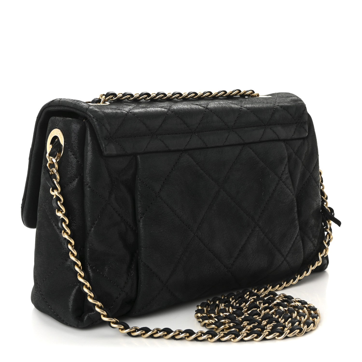 Chanel Iridescent Calfskin Quilted Small Chic Quilt Flap Black 3 of 11