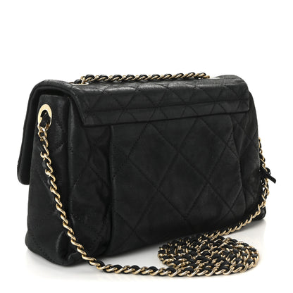 Chanel Iridescent Calfskin Quilted Small Chic Quilt Flap Black 3 of 11