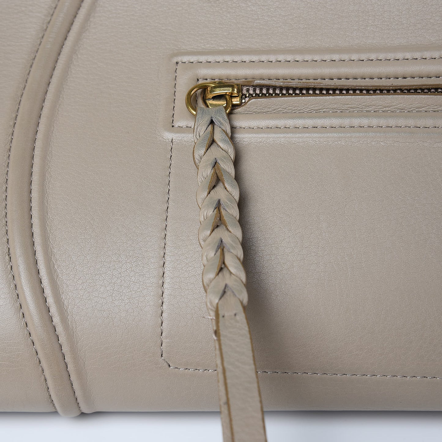 Supple Calfskin Medium Phantom Luggage Beige