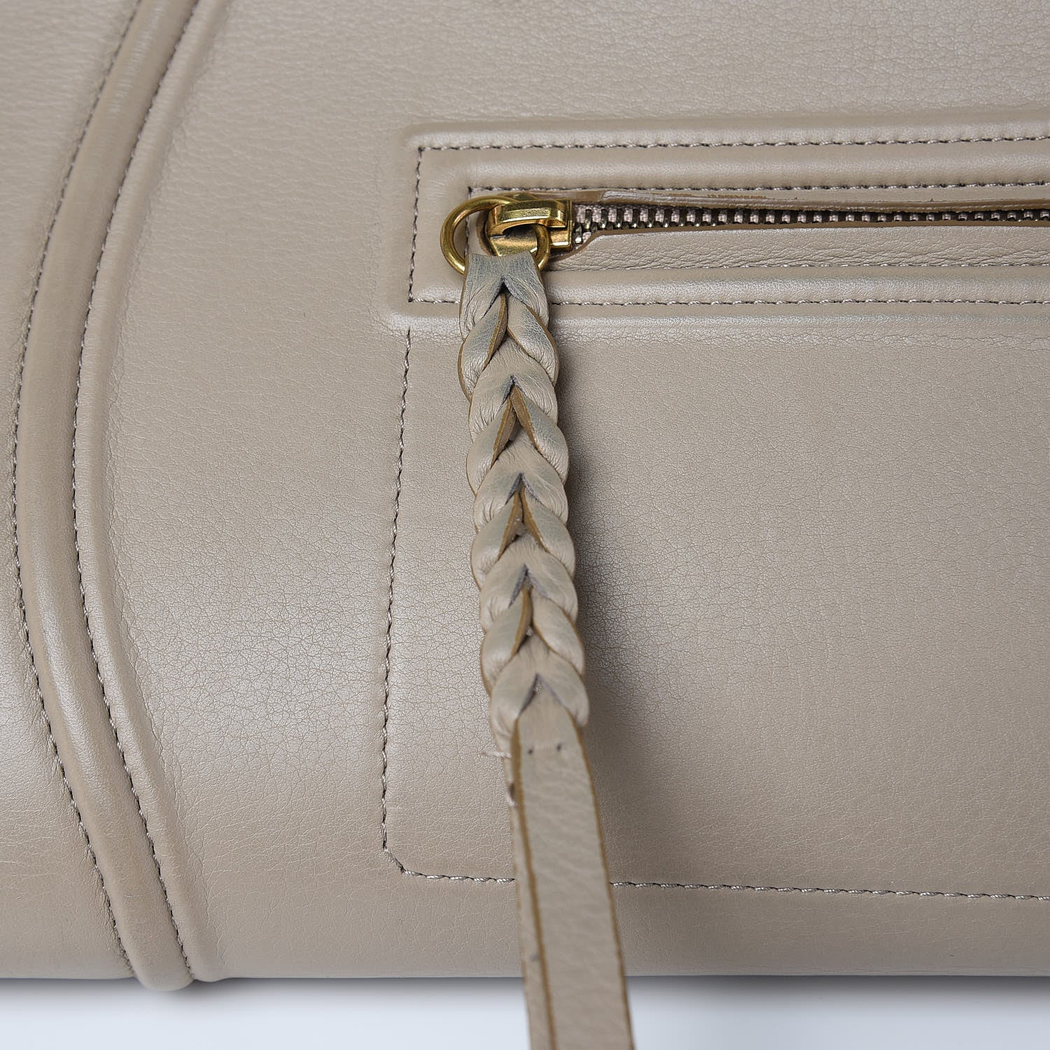Celine Supple Calfskin Medium Phantom Luggage Beige 8 of 18