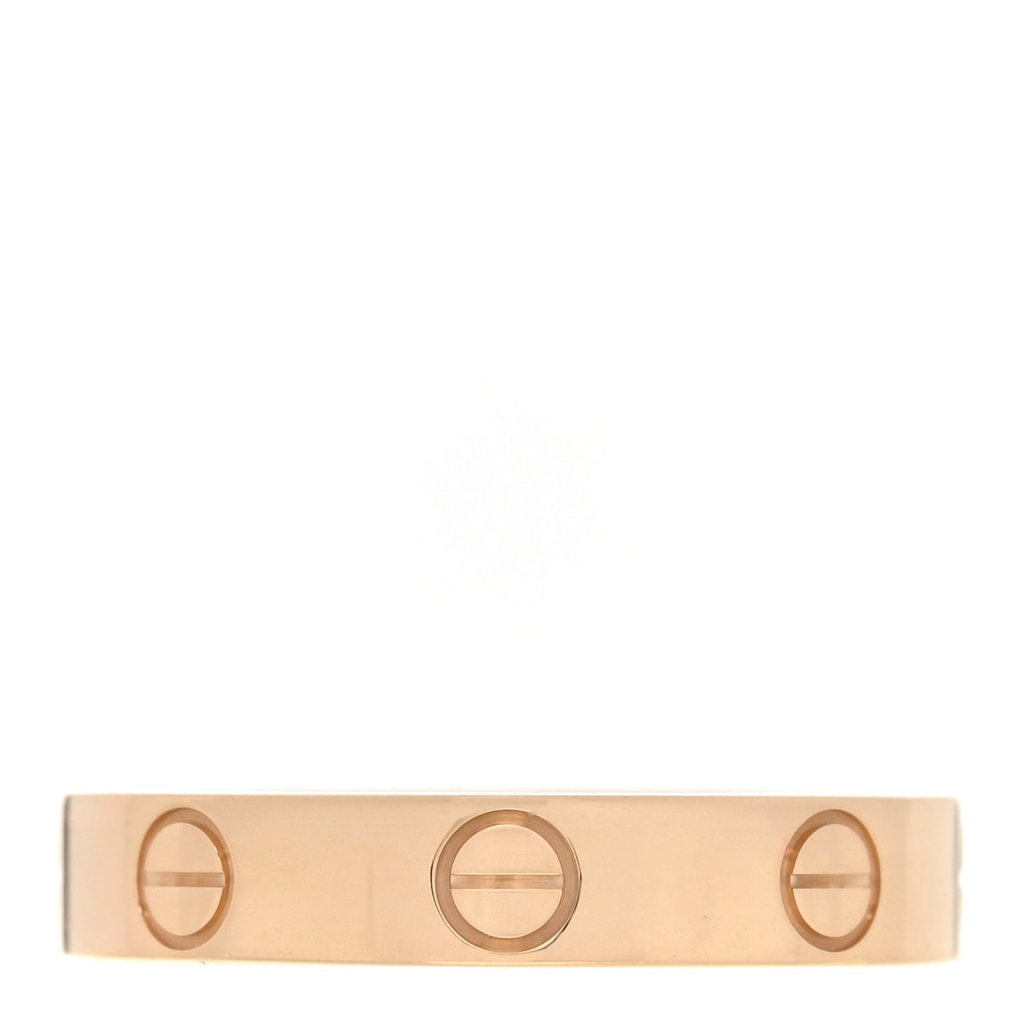 18K Yellow Gold 3.5mm LOVE Wedding Band Ring 52 6