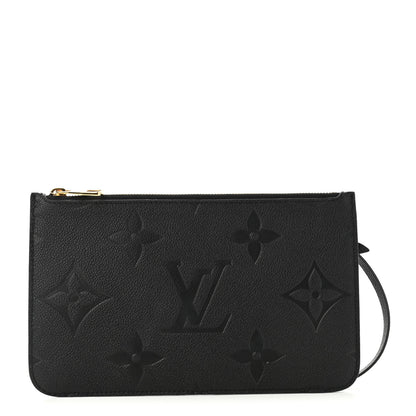 Louis Vuitton Empreinte Monogram Giant Neverfull MM Pochette Black 1 of 6