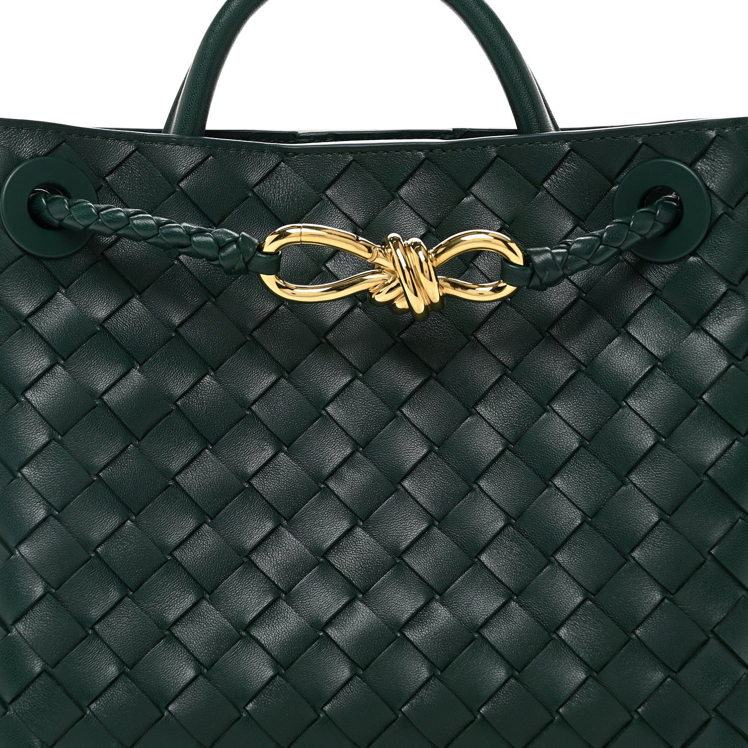 Bottega Veneta Nappa Intrecciato Small Andiamo Shoulder Bag Emerald Green 7 of 9
