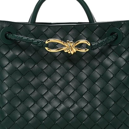 Bottega Veneta Nappa Intrecciato Small Andiamo Shoulder Bag Emerald Green 7 of 9
