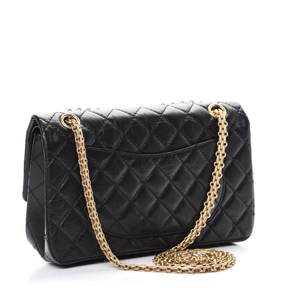 Chanel Aged Calfskin Quilted 2.55 Reissue 225 Flap Black 2 of 14