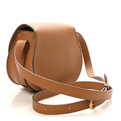 Chloe Grained Calfskin Small Marcie Saddle Bag Tan 3 of 10