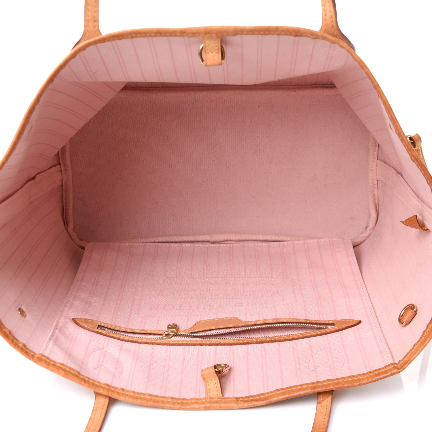 Louis Vuitton Damier Azur Neo Neverfull MM Rose Ballerine 4 of 4