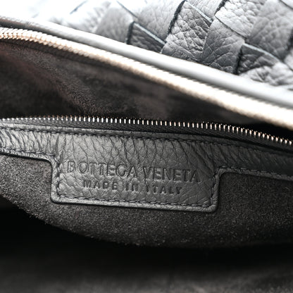 Bottega Veneta Deerskin Intrecciato Medium Traveler Hobo Black 6 of 11