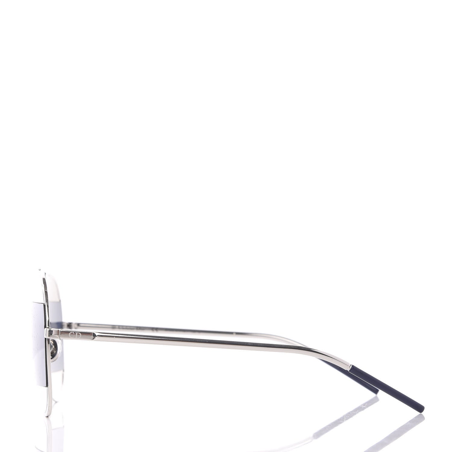 Christian Dior Split 1 Aviator Sunglasses Silver Blue 3 of 7