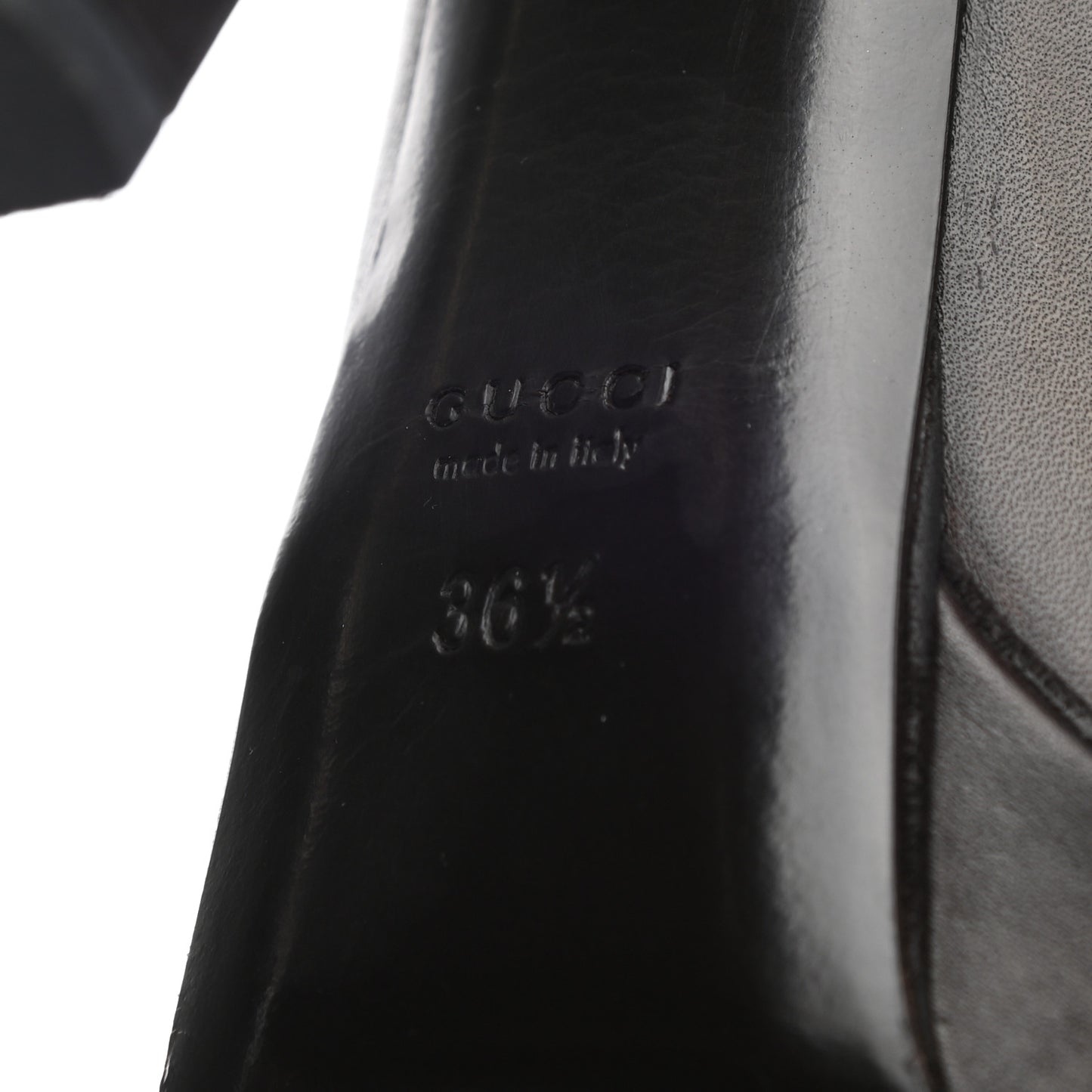 Calfskin Alexa Knee High Platform Boots 36.5 Black