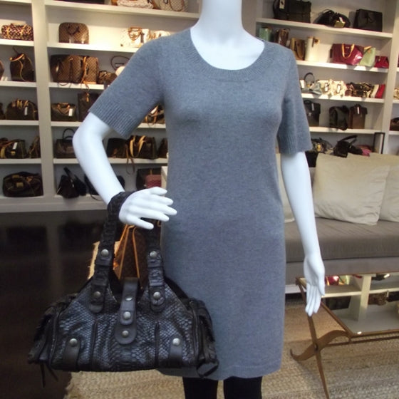 Python Silverado Shoulder Bag Dark Brown
