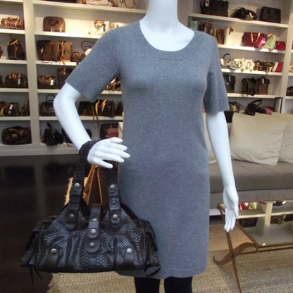 Chloe Python Silverado Shoulder Bag Dark Brown 2 of 12