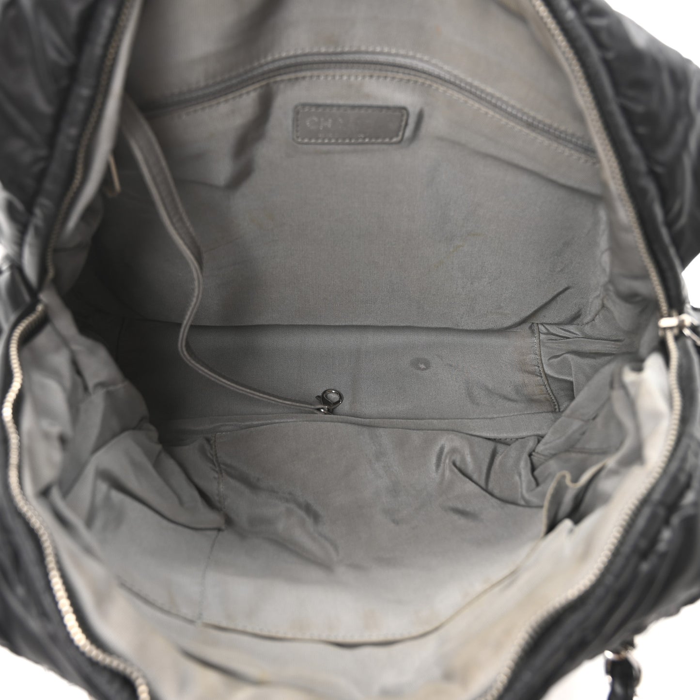 Nylon Quilted Tweed Stitch Bubble Camera Case Black