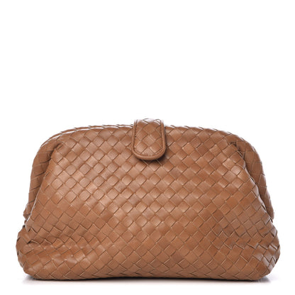 Bottega Veneta Nappa Intrecciato The Lauren 1980 Clutch Camel 1 of 8
