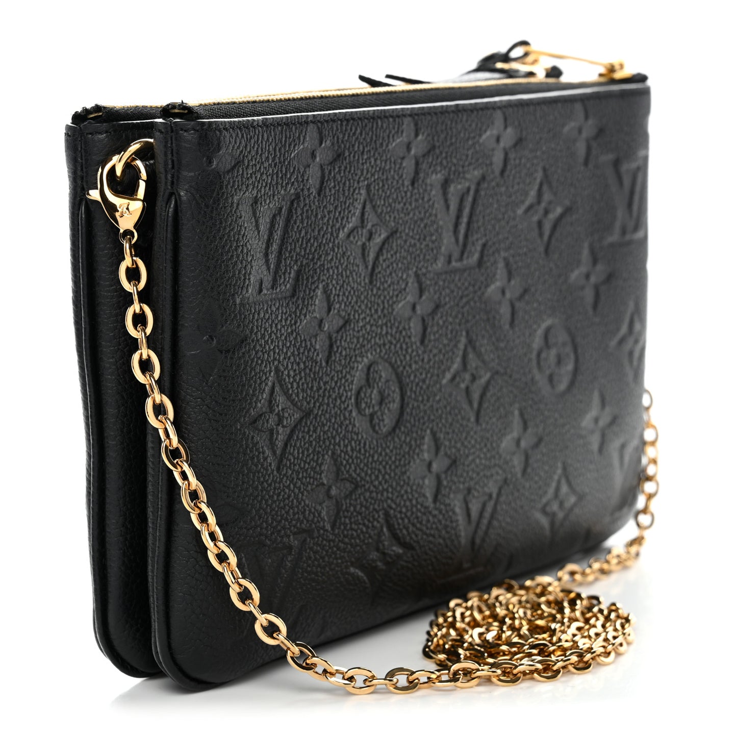 Empreinte Double Zip Pochette Black