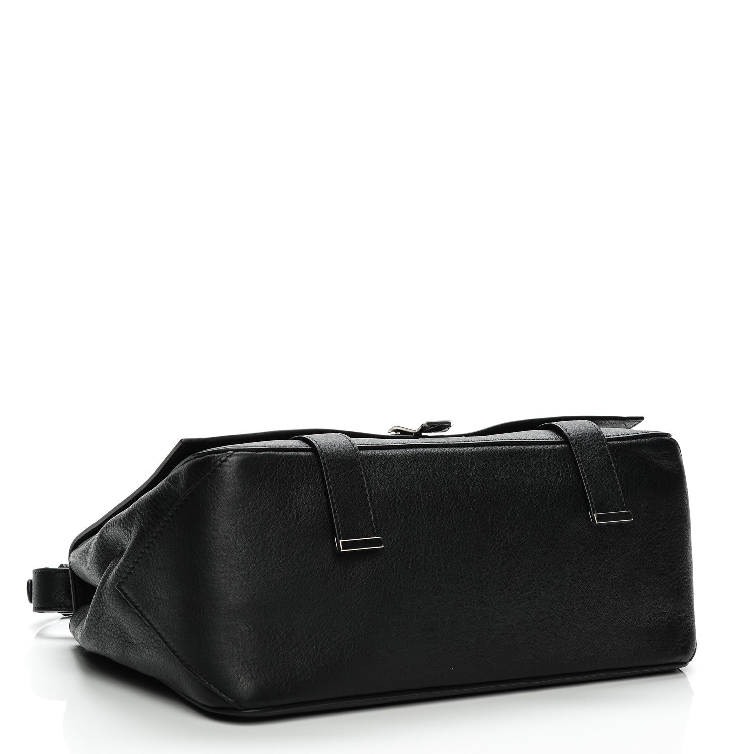 Proenza Schouler Pebbled Calfskin Double Sided PS Courier Bag Black 4 of 7