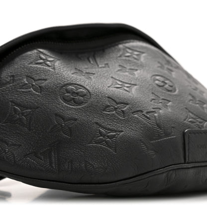 Louis Vuitton Calfskin Monogram Shadow Discovery Bumbag Black 8 of 11
