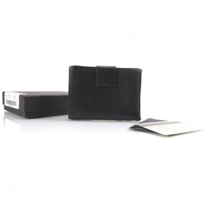 Prada Saffiano Small Flap Wallet Black 2 of 9