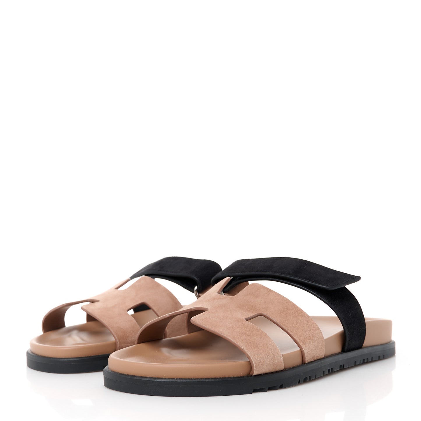 Suede Goatskin Womens Chypre Sandals 41 Rose Perle Black