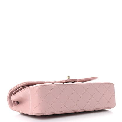 Chanel Lambskin Quilted Medium Double Flap Light Pink 4 of 11