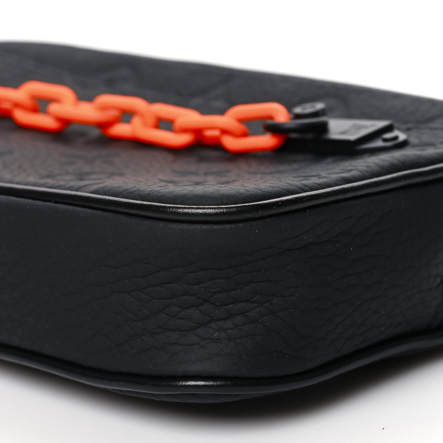 Louis Vuitton Taurillon Monogram Uniformes Solar Ray Soft Pochette Volga Belt Bag Black 8 of 8